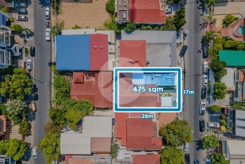 #ForSale 🏙 475 Sqm Land – BKK1, Phnom Penh