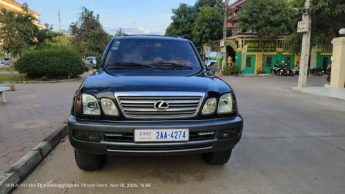 ឡានលក់ Lexus LX 470 2003 ឯកសារគ្រប់សំណុំម្ចាស់ដើម ឡាននៅភ្នំពេញ បំពាក់ហ្គាសថ្មីមួយឈុតធានាពីរឆ្នាំ