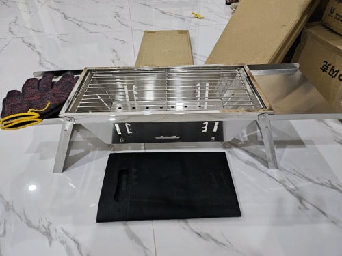 ចង្ក្រានអាំងសាច់ដែកអ៊ីណុកដែលអាចបត់បែនបានគ្រប់កាលៈទេសៈពិសេសសម្រាប់បងៗចុះTripរឺលក្ខណៈគ្រួសារ