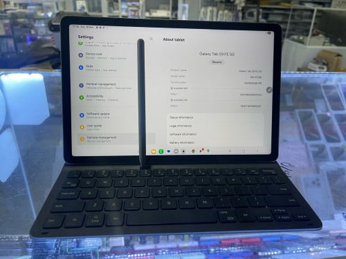 388$Tap S9FE5g(128gb) sim WiFi 99% original with keyboard បុិច1000%