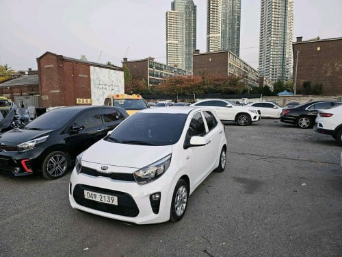 Kia morning 2018 ហ្គាសសិទ្ធិ(LPG) Full Option=> smart key អេក្រង់ធំ