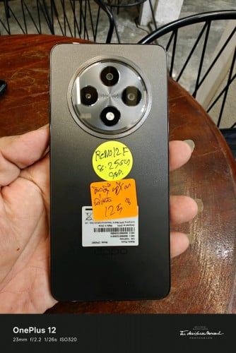 oppoReno12F 8g256gក្រុមហ៊ុន99%សានុំហ្សី