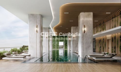 Riverfront 3 Bedroom Condo (Type C) For Sale - Diamond Bay Garden | Koh Pich| Phnom Penh