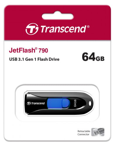 Transcend Jetflash JF790K 64GB USB 3.0 Black (TS64GJF790K)