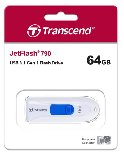 Transcend Jetflash JF790W 64GB USB 3.1 White (TS64GJF790W )