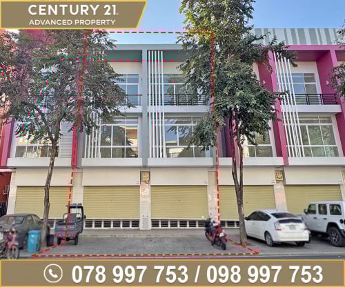 ផ្ទះអាជីវកម្ម 2ល្វែង (SH-A) លើផ្លូវធំ Polaris ក្នុងបុរី ប៉េងហួតបឹងស្នោ ត្រូវការលក់បន្ទាន់ខ្លាំង