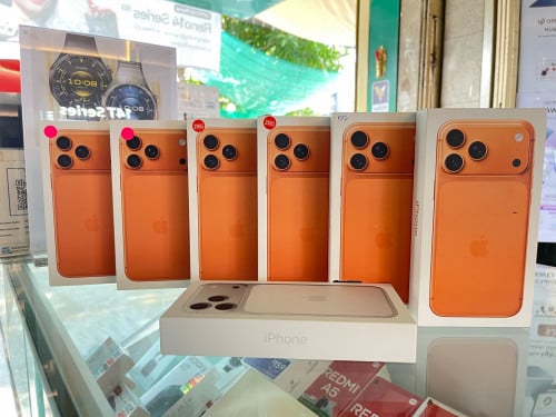 17 Pro Max no active LL/A eSIM Orange & Blue ថ្មីប្រអប់តម្លៃពិសេសជូន