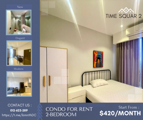2-Bed|1-Bath|Toul Kok|TIME SQUARE2