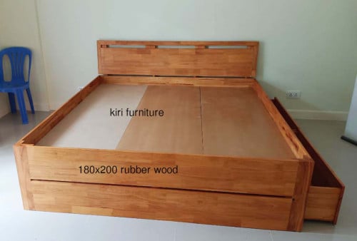 Bed Rubber wood 180x200cm
