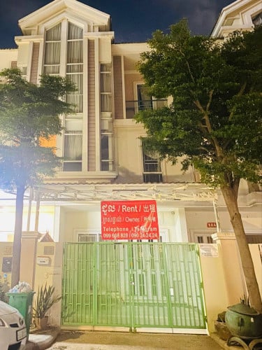 Chip Mong sen sok 出租別墅，毗鄰 Global house Aeon2 Makro