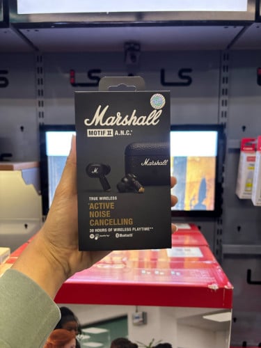 Marshall Motif II ANC black Official Warranty