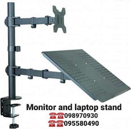 Monitor and laptop stand