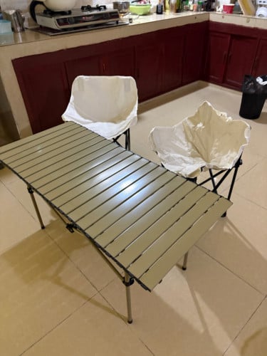 Portable table and chairs