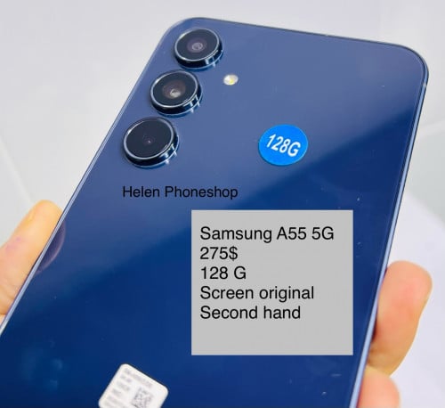 Samsung A55-5G-275$ 128G Screen original 2ndhand(no option to put A55 so I put A56 instead)