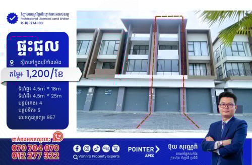 ផ្ទះជួលនៅបុរីកាំងម៉េង