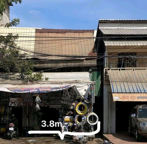 ផ្ទះលក់លើផ្លូវធំចាក់អង្រែលើ (ជិត Factory Phnom Penh)