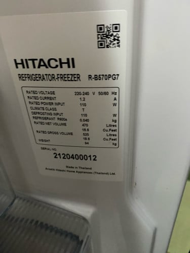 ទូទឹកកក​Hitachi ទ្វាពីរ​   ផ្ទៃកញ្ចក់​