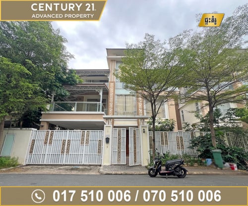 🏡 វីឡាឃ្វីន (Queen) សម្រាប់ជួល ក្នុងបុរី អ័រគីដេវីឡា ដឹរ៉ូយ៉ាល់