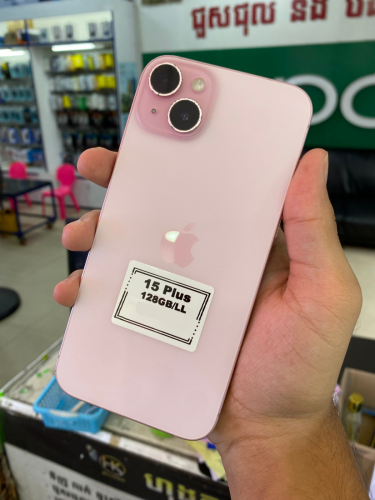 15 Plus 128GB/LL ថ្ម87% តួនៅស្អាតសាណុំនៅហ្សុីនបាន98%