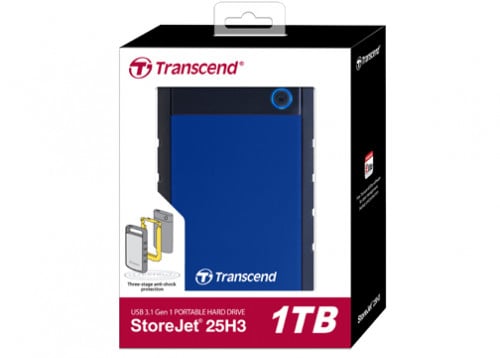 EXTERNAL TRANSCEND 2.5" 1TB H3 S1TSJ25H3P