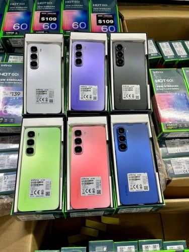Infinix Hot 60i (4GB/128GB), (6GB/128GB) និង (8GB/256GB) ថ្មីធានា1ឆ្នាំ