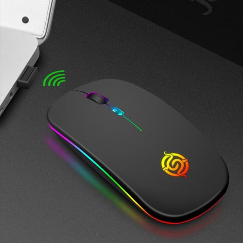 Mouse Wireless Chargeable K-Snake RGB BM110 សាកថ្ម