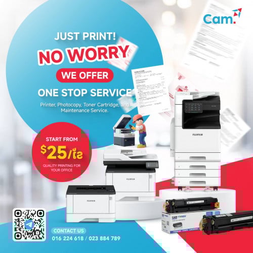 Rent a high-quality printer machine with One-Stop Service starting from just $25/month