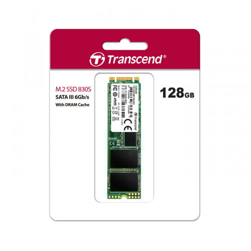 Transcend 128GB, M2 2280 SSD, SATA3 B+M Key, TLC TS128GMTS830S