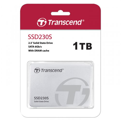 Transcend 1TB SSD230S 2.5" SSD SATA III 6Gb/s, TLC, Aluminum case (R/W 560MB/s) (TS1TSSD230S)