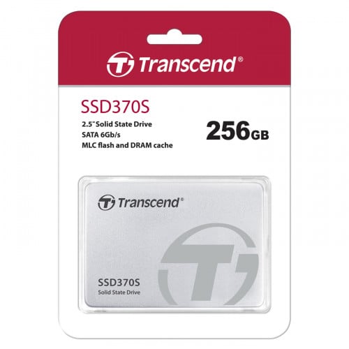 Transcend 256GB SSD370S MLC SATA3 2.5", ALUMINUM CASE (Read/Write: 530/400 MB/s)