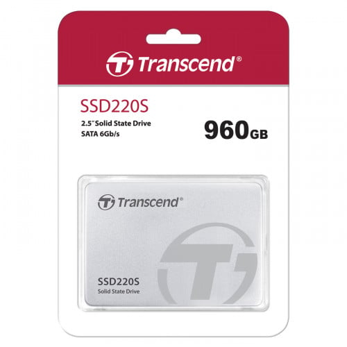 Transcend 960GB 2.5" SSD 220S SATA3 (TS960GSSD220S) (Read/Write:: 550/ 500 mb/s)