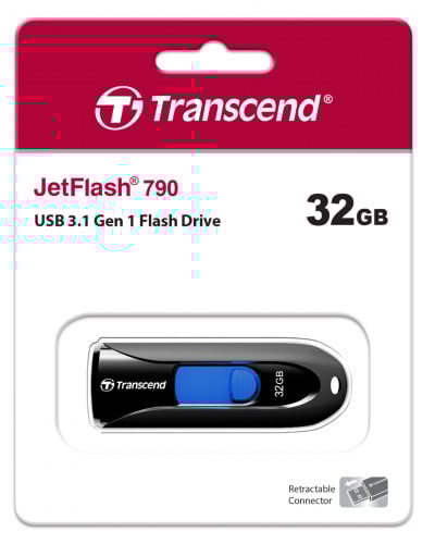 Transcend Jetflash JF790K 32GB USB 3.1 Gen 1 Black (TS32GJF790K)