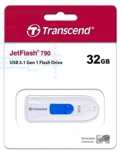Transcend Jetflash JF790W 32GB USB 3.1 Gen 1 White (TS32GJF790W )