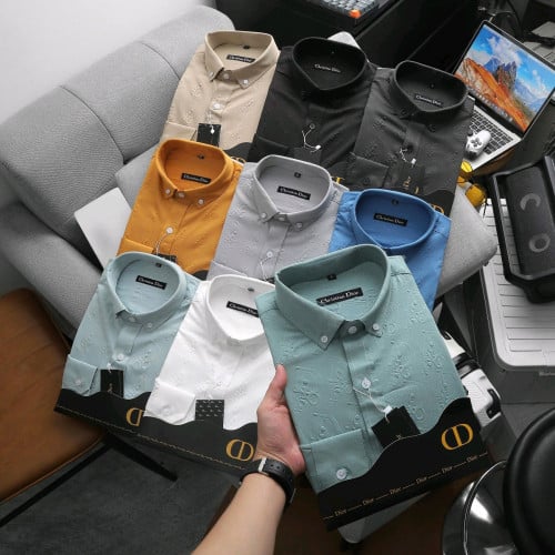 អាវសាច់ក្រណាត់ ដៃវែង ប្រភេទ premium cotton សាច់ក្រណាត់ផុស 3D ម៉ូតពណ៌ដូចរូប លេខM L XL XXL (50kg-85kg)