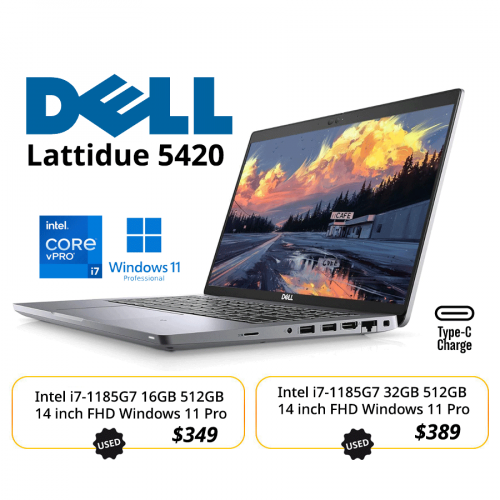 Dell Latitude 5420  (Used)/ RAM 32GB i7