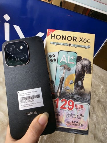 Honor X6c ram6G+6G/256G  ស្អាត99% ធានាក្រុមហ៊ុន9ខែ