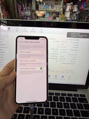 iPhone XS Max ឡើង 17 pro max 64G L/LA អេក្រង់ហ្សុីនមានស្គេន ថ្ម87% ថ្មហ្សុីន