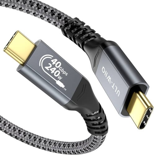 Perfekt USB4 Type C to C Aluminum Braided 240W 40Gbps 8K60Hz 2M
