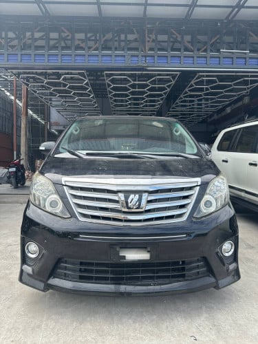 TOYOTA ALPHARD ឆ្នាំ​ផលិត​2012 ពណ៌​ខ្មៅ​ក្នុង​ខ្មៅ​អូតូ​2 ឡាន​ក្រដាស​ពន្ធ​នាំ​ចូល​ពី​ជប៉ុន​