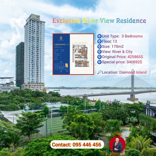 Unit Conner 3 Bedrooms Big Size.