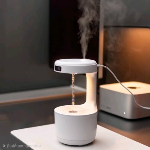 ម៉ាស៊ីនដំណក់ទឹក ដាក់លើតុធ្វើឱ្យអារម្មណ៍ស្រស់ស្រាយ