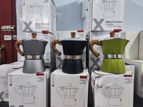 កំសៀវ Moka Pot ទុកសម្រាប់ឆុងកាហ្វេ
