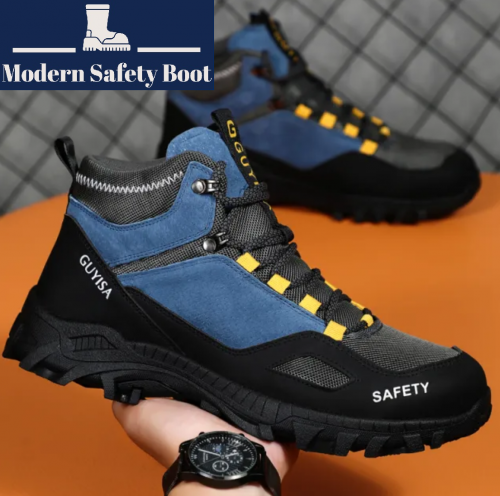 ស្បែកជើងសុវត្ថិភាពគុណភាពខ្ពស់កវែងពណ៍ខៀវ / Safety Boot High Quality