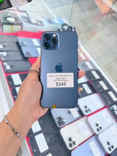 iPhone 12Pro Max 256G អេក្រង់​ថ្មី​ អត់ស្កេន​ មួយទឹក​អាមេរិក​