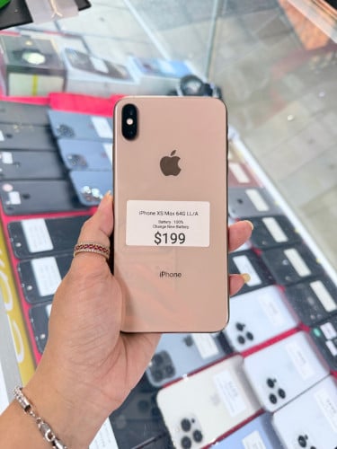 iPhone XS Max ​ 64G ​LL/A ដូរថ្មថ្មី មួយទឹក​អាមេរិក​