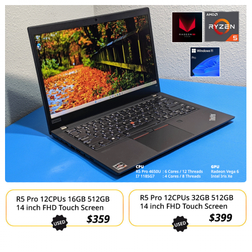 New Arrival, !! ThinkPad T14 Gen 1 (AMD Pro) $359