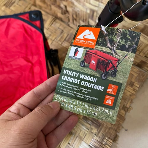 Ozark-Trail Folding Wagon, Red