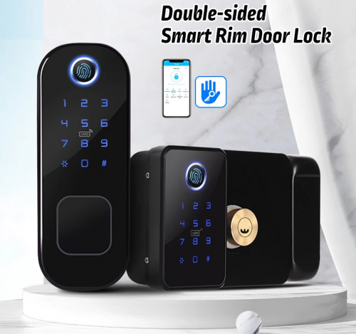 R5DT-M | Smart door lock with dual fingerprint + Free install
