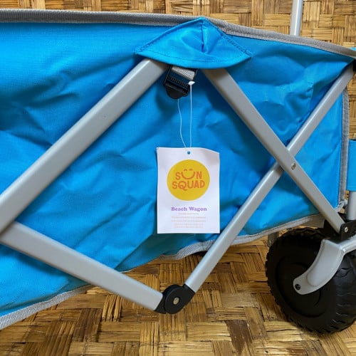 Sun Squad Collapsible Beach Wagon- Blue