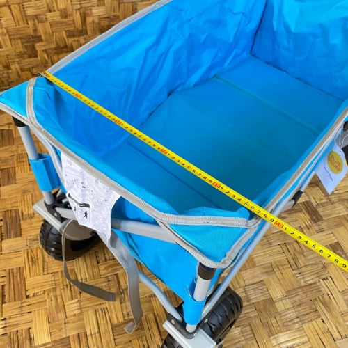 Sun Squad Collapsible Beach Wagon- Blue